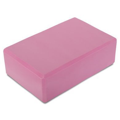 Блок для йоги Zelart FI-0483 цвет малиновый