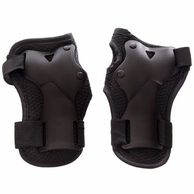 Комплект защиты (наколенники налокотники перчатки) Zelart SK-3451, Черный M
