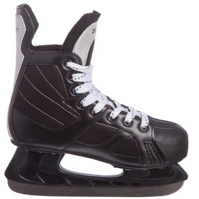 Коньки хоккейные мужские черные PVC Z-0887 размер 42