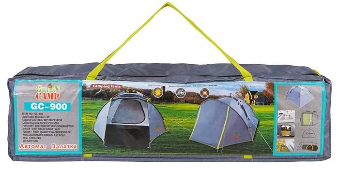 Четырехместная палатка автомат GreenCamp GC900
