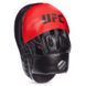 Лапа боксерская изогнутая тренировочная PU UFC UHK-69754 26x19x5,5см 2штуки черный-красный
