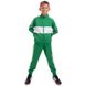 Футбольный тренировочный спортивный костюм детский LD-6629T, рост 120-125 Зелено-белый