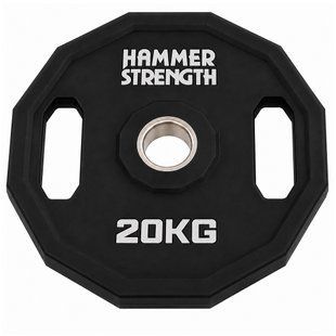 Блины диски полиуретановые 2 Handle металлическая втулка HAMMER STRENGHT TA-9986-20 &oslash;50мм 20кг черный