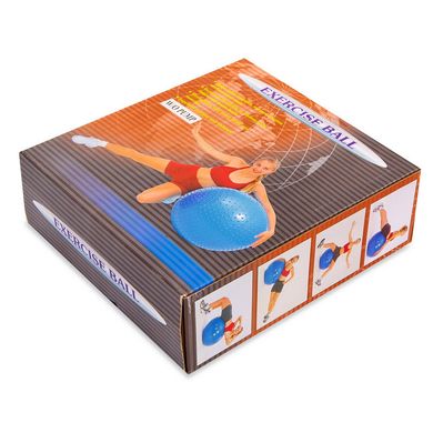 Мяч надувной большой массажный фитбол 65см PS FI-078-65, Червоний