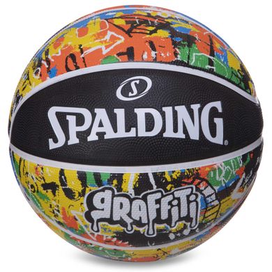 Мяч баскетбольный резиновый №7 SPALDING GRAFFITI 84372Y