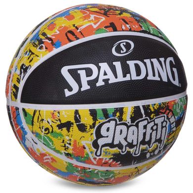 Мяч баскетбольный резиновый №7 SPALDING GRAFFITI 84372Y