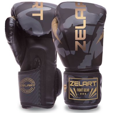 Боксерские перчатки на липучке Zelart IMPACT BO-0870, 12 унций