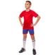 Футбольная форма подростковая Lingo красная LD-5021T, рост 125-135