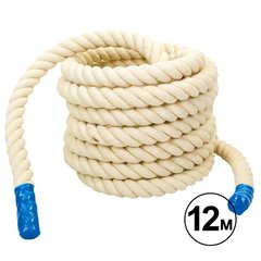 Канат для кроссфита Combat Battle Rope Zelart R-6227-12 12м белый