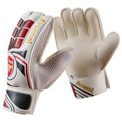 Футбольные перчатки с защитными вставками Latex Foam ARSENAL красно-белые GGLG-AR, 9