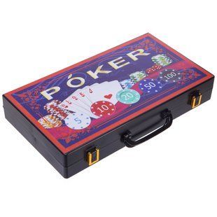 Набор для покера в пластиковом кейсе Poker game set Poker game set Zelart 300S-A 300 фишек