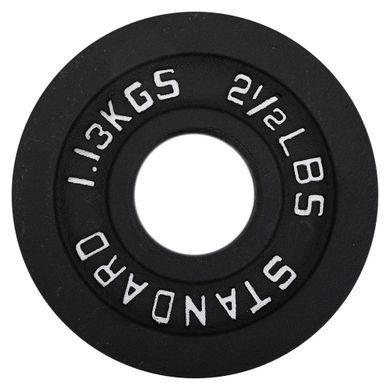 Блины диски стальные окрашенные STANDARD SC-80103-2_5LB 50мм 1,13кг серый