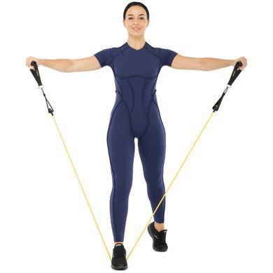 Еспандер багатофункціональний для фітнесу 5 жгутів Resistance Band Zelart FI-5449 в чохлі різнокольоровий