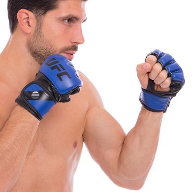 Перчатки для мма PU UFC Contender синие UHK-69142 5oz размер L/XL