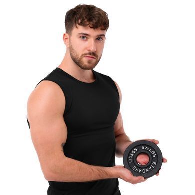 Блины диски стальные окрашенные STANDARD SC-80103-2_5LB 50мм 1,13кг серый