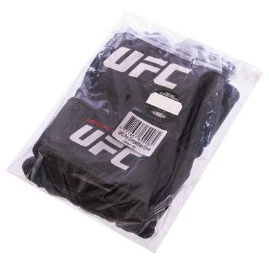 Перчатки для единоборств MMA кожаные черные UFC Pro UHK-69908, S