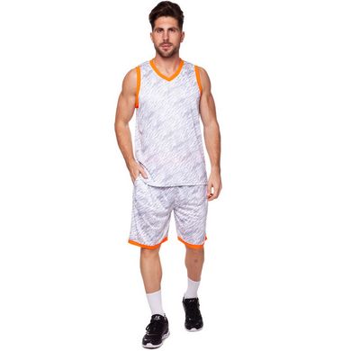 Форма баскетбольная мужская Lingo Camo серая LD-8003, 160-165 см