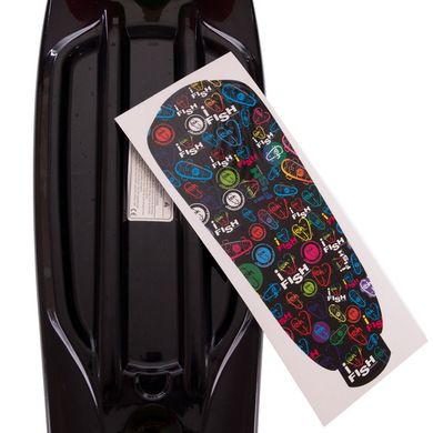 Скейтборд Penny Original FISH 56 см черный SK-401-5, Черный