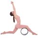 Кольцо пилатес для фитнеса Fit Wheel Yoga 33x14см FI-2434, Коричневий