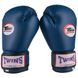Боксерские перчатки Twins синие TW2101, 8 унций