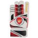 Футбольные перчатки с защитными вставками Latex Foam ARSENAL красно-белые GGLG-AR, 9