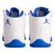 Баскетбольные кроссовки детские Jordan бело-синие 1801-2, 31