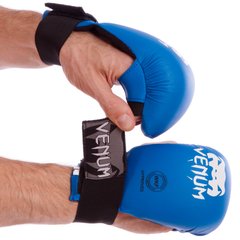 Перчатки для карате VENUM MITTS синие MA-5855, L