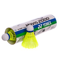 Воланы пластиковые бадбинтон YONEX Mavis M-2000P, Желтый