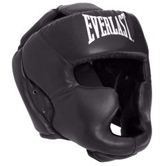 Шлем для бокса с полной защитой черный PU ELS BO-4299