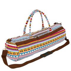 Женская сумка для коврика для йоги и фитнеса Yoga bag KINDFOLK 20смх65см FI-6969-4, Коричневый