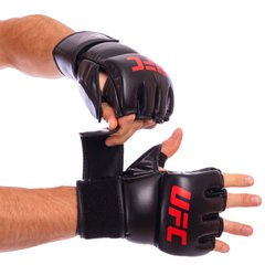 Рукавички з відкритими пальцями для єдиноборств PU UFC Contender UHK-69153 7oz розмір S/M