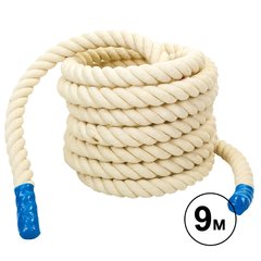 Канат для кроссфита Combat Battle Rope Zelart R-6227-9 9м белый