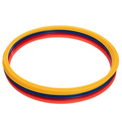 Кольца (обручи) тренировочные для футбола d-50см (12шт) C-4602-50, Разные цвета
