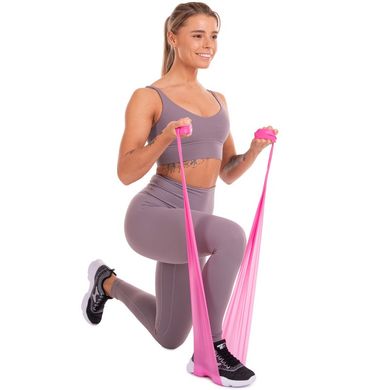 Лента эластичная эспандер для фитнеса и йоги (р-р 1,5мx15смx0,25мм) FI-3141-1_5, Розовый