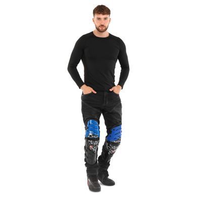 Мотонаколенники Alpinestar MS-4372 цвет черный-синий