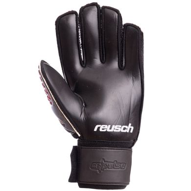 Перчатки для футбола с защитными вставками на пальцы REUSCH серо-красные FB-915, 10