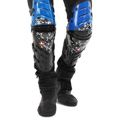 Мотонаколенники Alpinestar MS-4372 цвет черный-синий