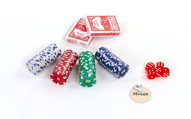 Покерный набор на 100 фишек с номиналом IG-2470