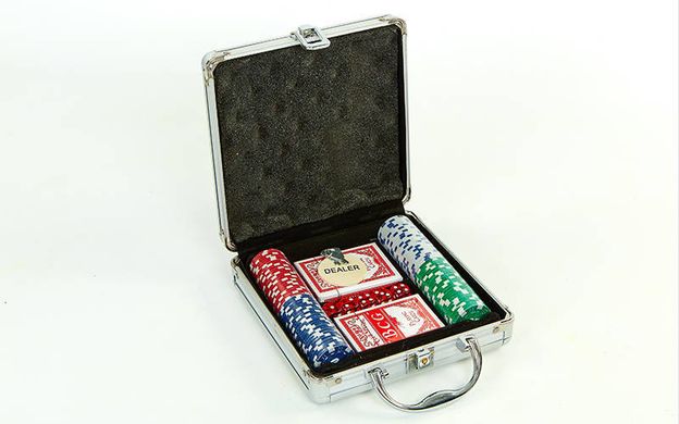 Покерный набор на 100 фишек с номиналом IG-2470
