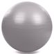 Мяч для фитнеса (фитбол) гладкий глянцевый 65см Zelart FI-1980-65, Серый