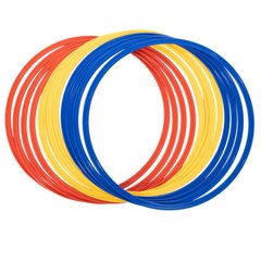 Спортивные кольца для футбола d-60см (12шт) C-4602-60, Разные цвета