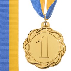 Награда медаль спортивная с лентой FLIE d=50 мм C-3175, 1 место (золото)