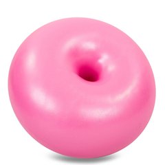 Мяч для фитнеса Бублик (фитбол) гладкий сатин 40см FI-6959, Розовый