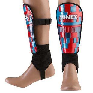 Щитки футбольні розмір L 24см Ronex PRO синій RX-PRO/L