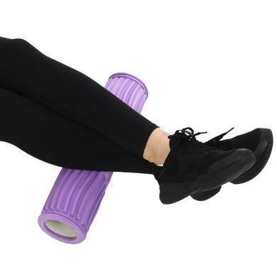 Роллер массажный цилиндр (ролик мфр) 45см Grid Spine Roller Zelart FI-9390 цвет розовый