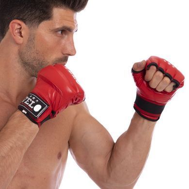 Перчатки для смешанных единоборств MMA кожаные VELO ULI-4023 размер XL цвет синий