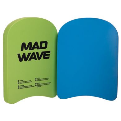 Доска плавательная для детей MadWave 27,5x21x3см M072005, Голубой