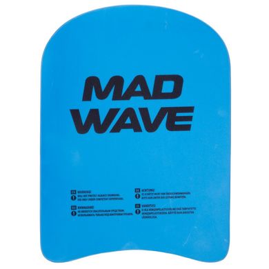 Доска плавательная для детей MadWave 27,5x21x3см M072005, Голубой