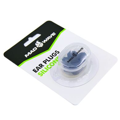 Беруши для плавания силиконовые Ear Plug MadWave M071401 цвет черный