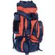 Туристический рюкзак-трансформер 2в1 95 л COLOR LIFE 159, Оранжево-синий